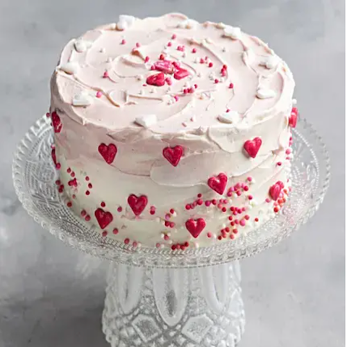 Valentine Special- Heart Chocolate Cream Cake