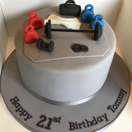 Designer Cake- Gym theme