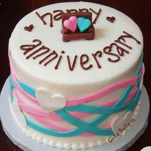 Designer Cake- Hearts Anniversary cake