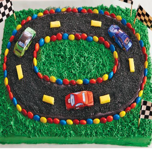 Designer Cake- Race Track Theme