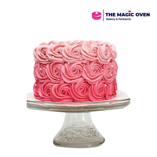 Ombre Rose Cake