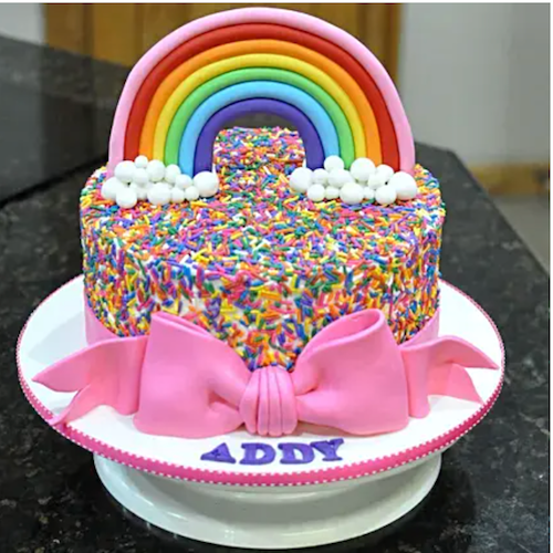 Designer Cake- Sprinkles Rainbow Cake