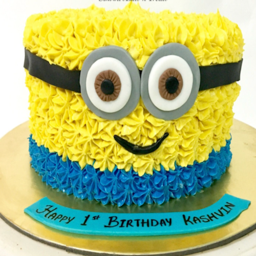 Designer Cake- Creamy Minions Theme